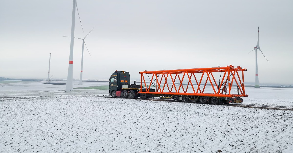 4axle construction semi low loader Broshuis