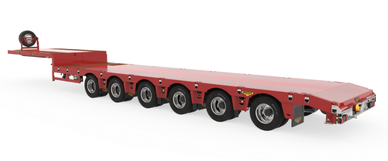 6-axle semi low loader 