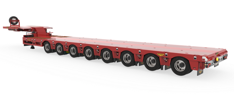 8-Axle semi low loader