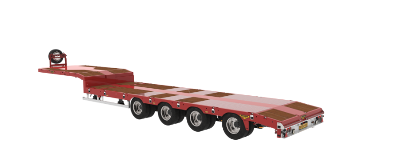 4-axle semi low loader