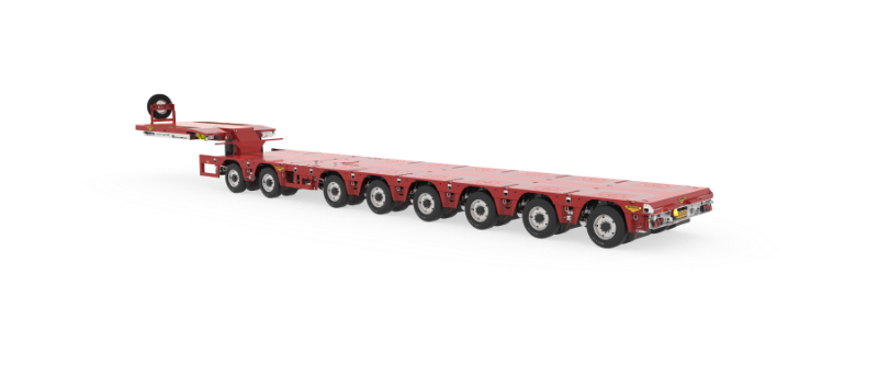 8-axle PL2 semi low loader double extender (2+6)