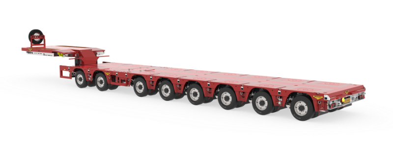 8-axle PL2 semi low loader double extender (2+6)