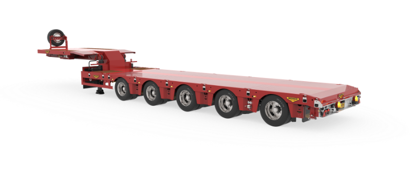 5-axle SL2 semi low loader triple extender