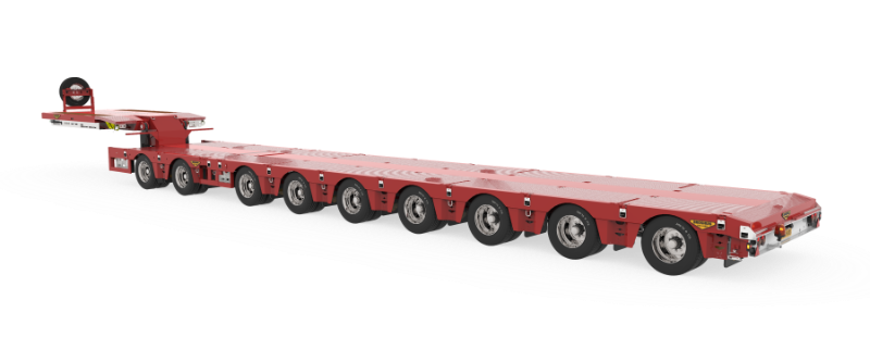 9-axle SL2 semi low loader (2+7)