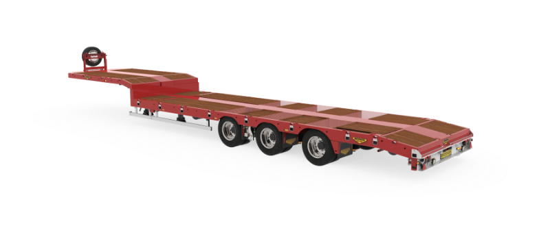 3-axle semi low loader