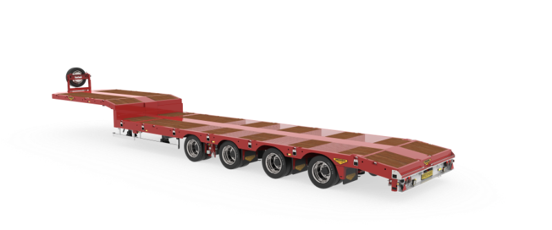 4-axle semi low loader (205 tyres)